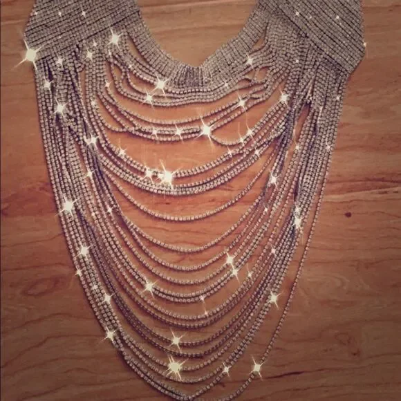 Luxury 💎💕 Rhinestones Necklace - Picture 1 of 2